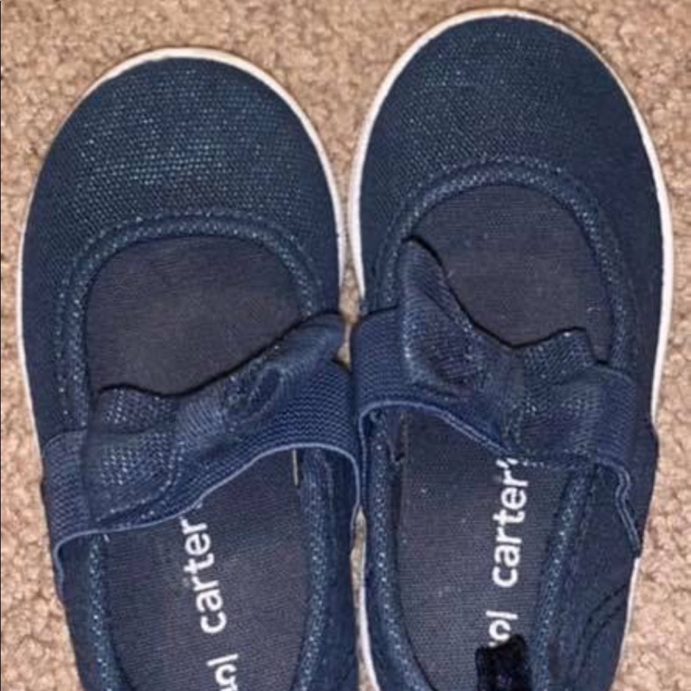 Navy blue dress shoes